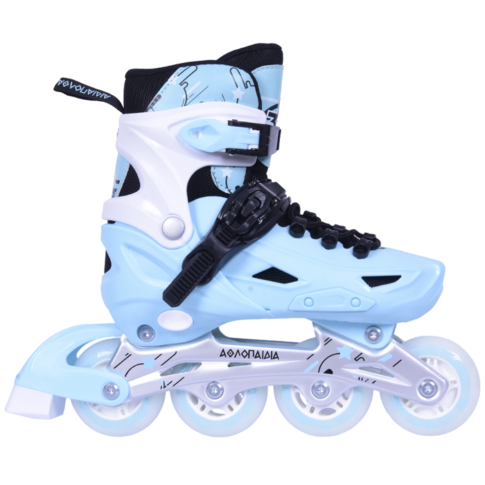 ATHLOPAIDIA Adjustable Kids Inline Skates - Mint AThLOPAIDIA Afxomeioumena Patinia - Menta